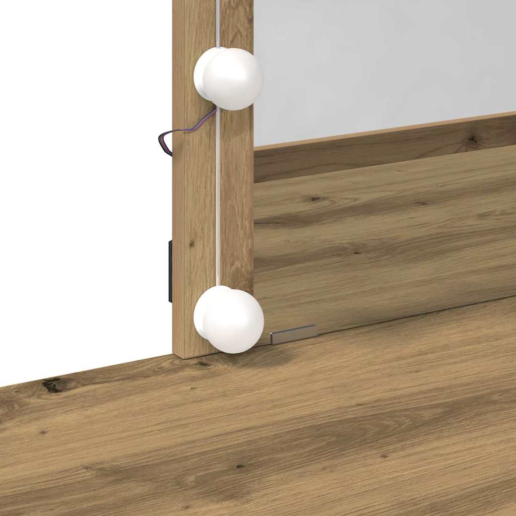 Toaletni stol s ladicama Umjetnički hrast 100 x 40 x 130 cm