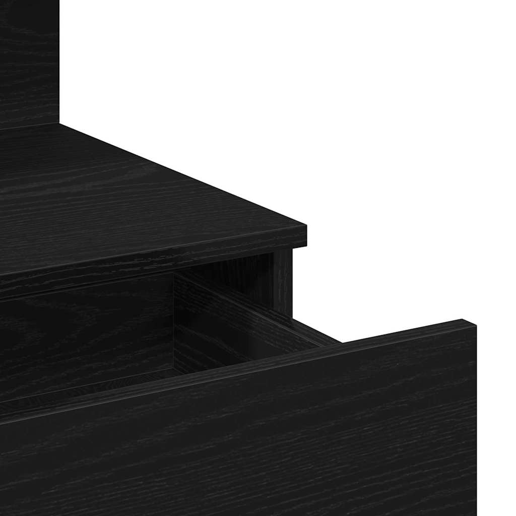 Toaletni stol Crni hrast 100 x 40 x 130 cm Konstruirano drvo