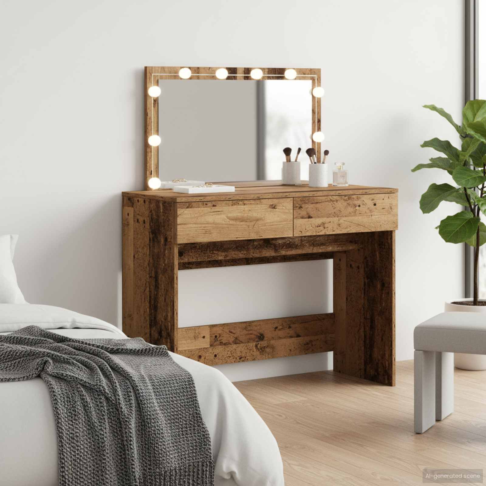 Toaletni stol Staro drvo 100 x 40 x 120 cm Konstruirano drvo
