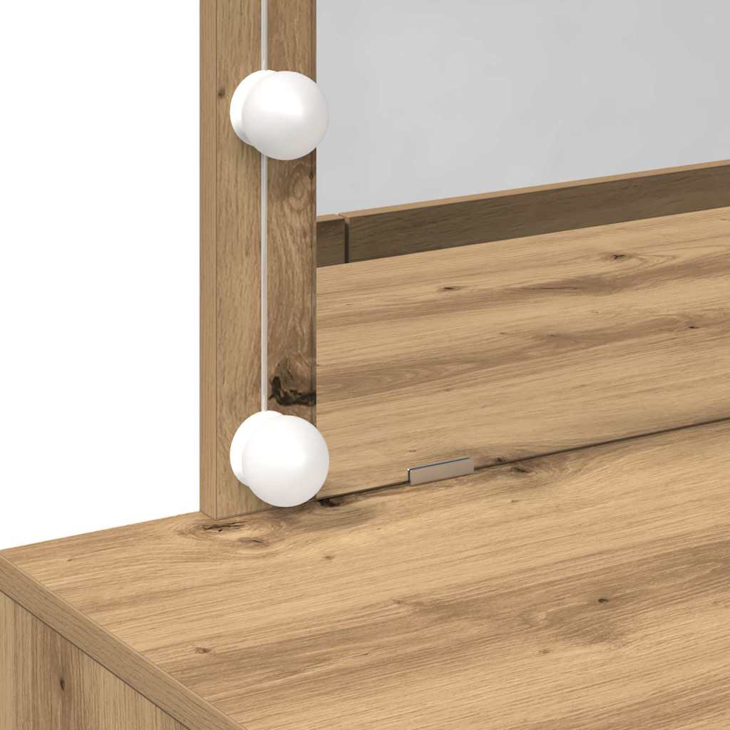 Toaletni stol s ladicama Umjetnički hrast 100 x 40 x 120 cm
