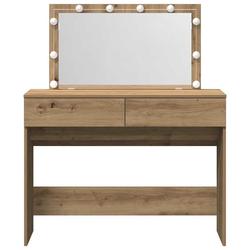 Toaletni stol s ladicama Umjetnički hrast 100 x 40 x 120 cm
