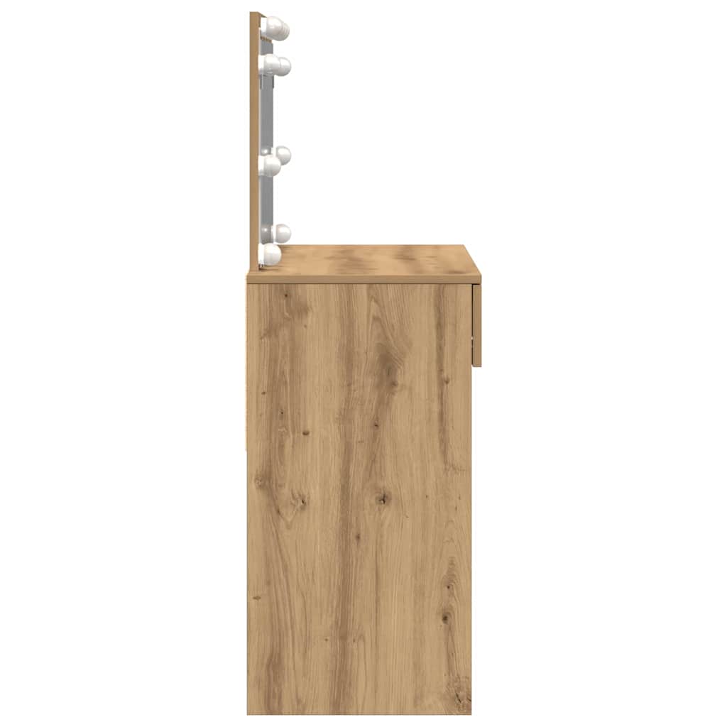 Toaletni stol s ladicama Umjetnički hrast 100 x 40 x 120 cm
