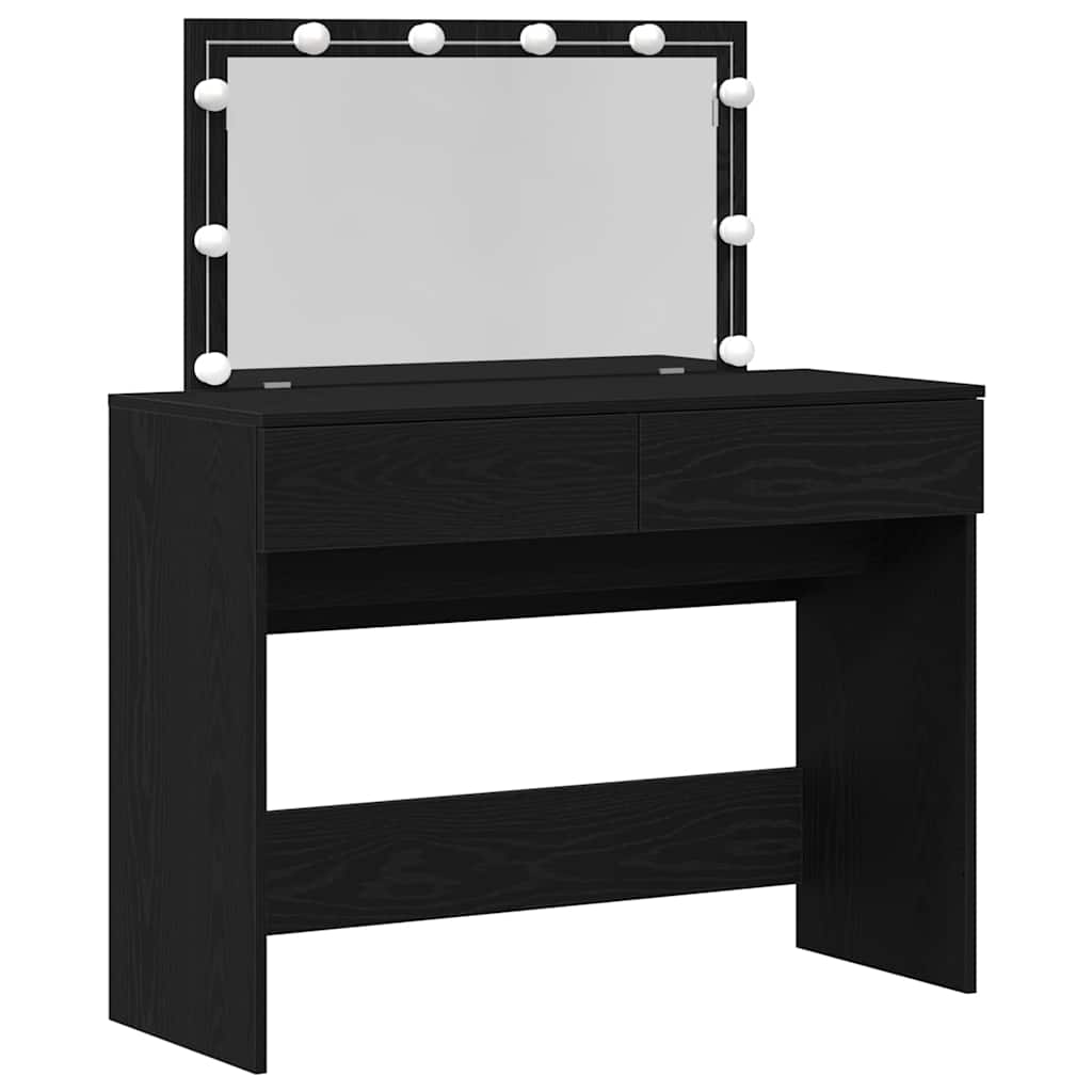 Toaletni stol Crni hrast 100 x 40 x 120 cm Konstruirano drvo
