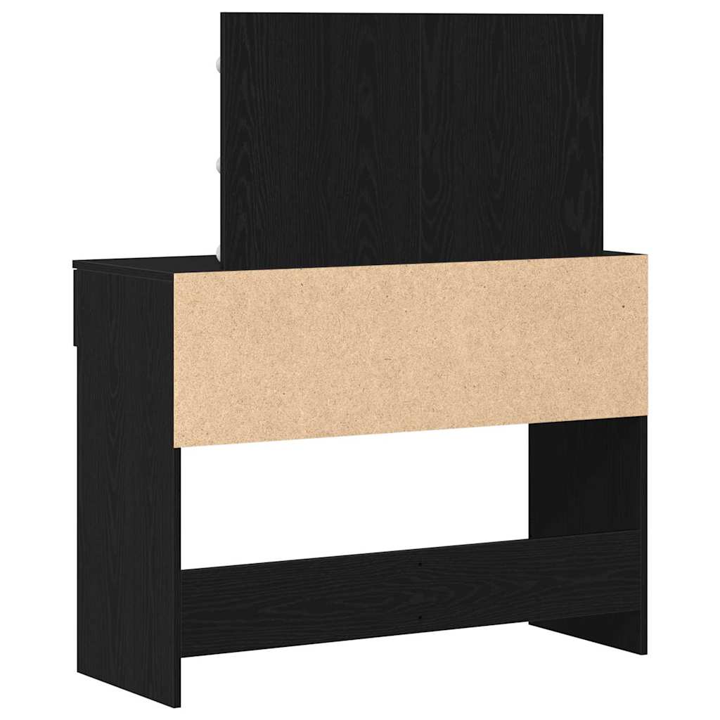 Toaletni stol Crni hrast 100 x 40 x 120 cm Konstruirano drvo