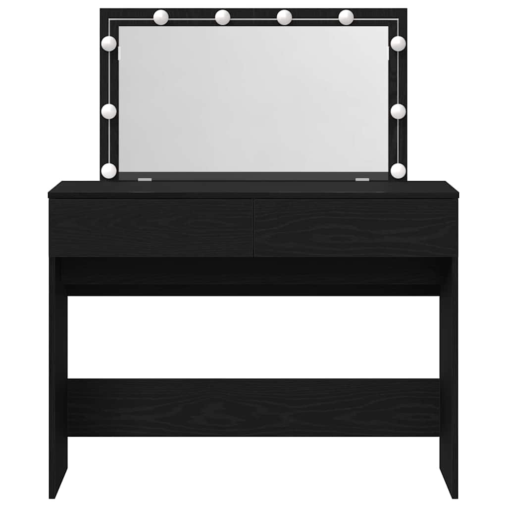 Toaletni stol Crni hrast 100 x 40 x 120 cm Konstruirano drvo