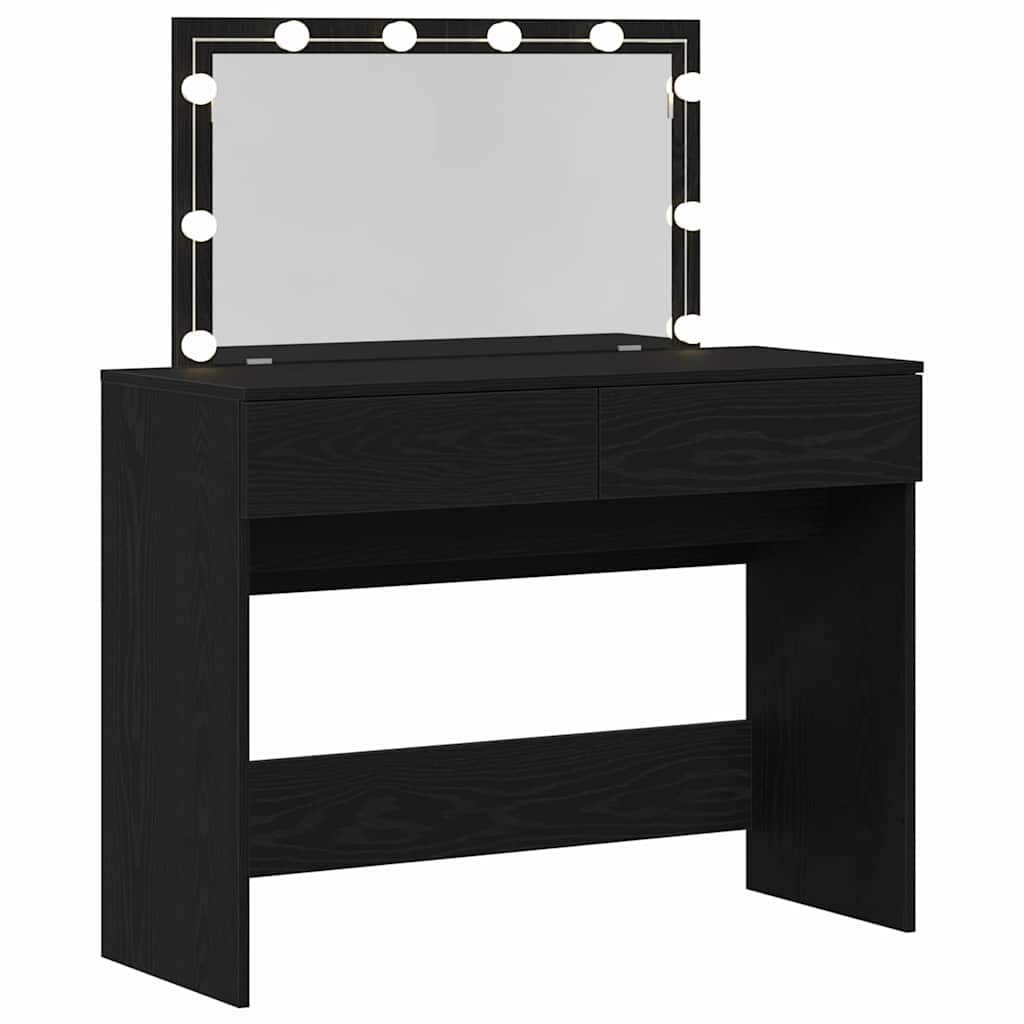 Toaletni stol Crni hrast 100 x 40 x 120 cm Konstruirano drvo