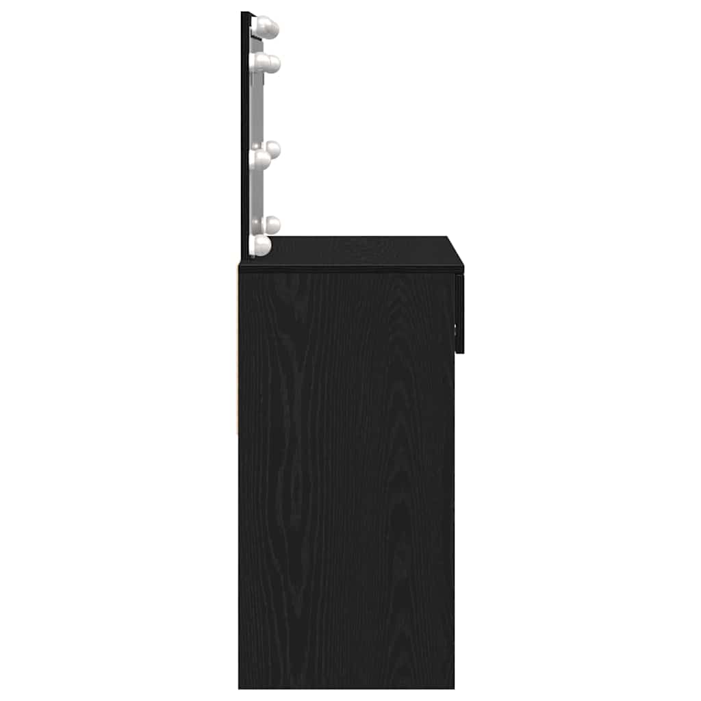 Toaletni stol Crni hrast 100 x 40 x 120 cm Konstruirano drvo