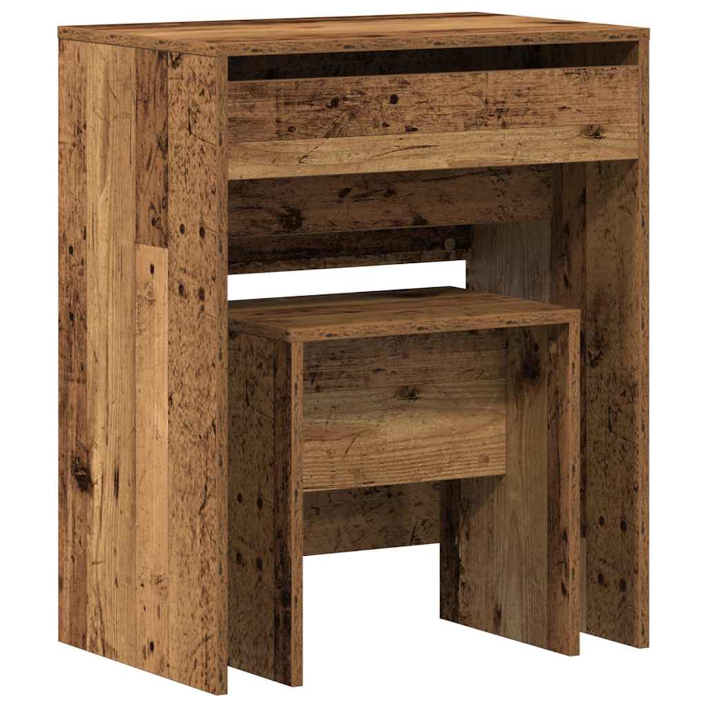 Kozmetički Stol Staro drvo 60 x 40 x 75 cm Konstruirano drvo