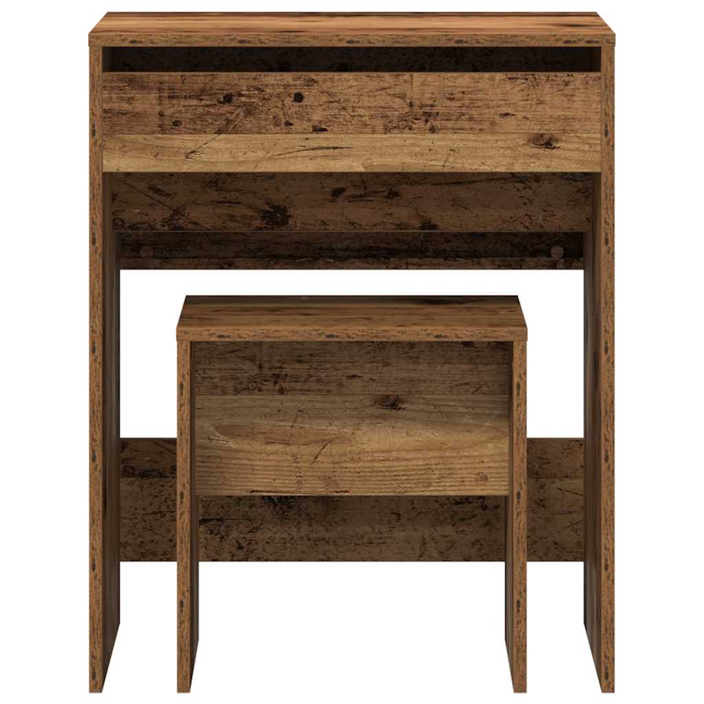 Kozmetički Stol Staro drvo 60 x 40 x 75 cm Konstruirano drvo