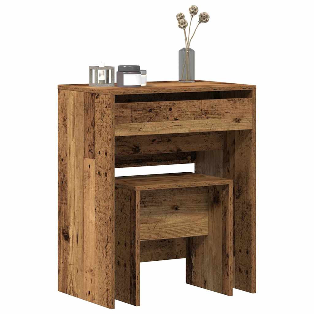 Kozmetički Stol Staro drvo 60 x 40 x 75 cm Konstruirano drvo