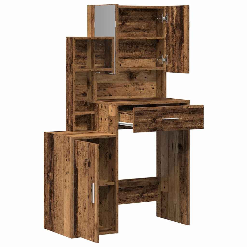 Toaletni stol Staro drvo 80 x 35 x 132 cm Konstruirano drvo