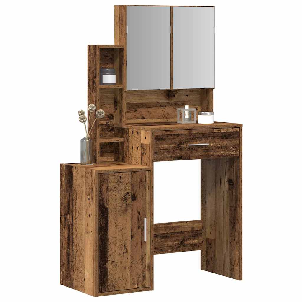 Toaletni stol Staro drvo 80 x 35 x 132 cm Konstruirano drvo