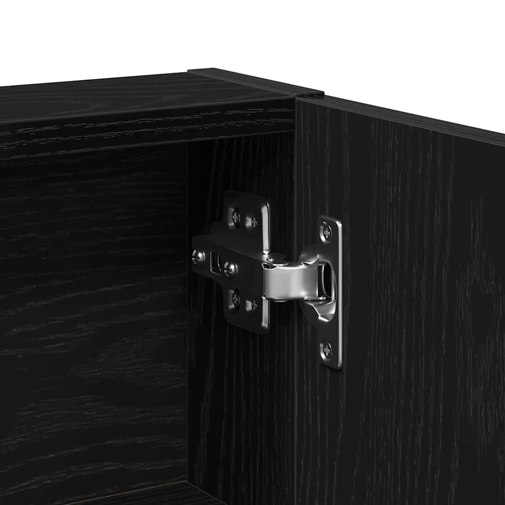 Toaletni stol Crni hrast 80 x 35 x 132 cm Konstruirano drvo