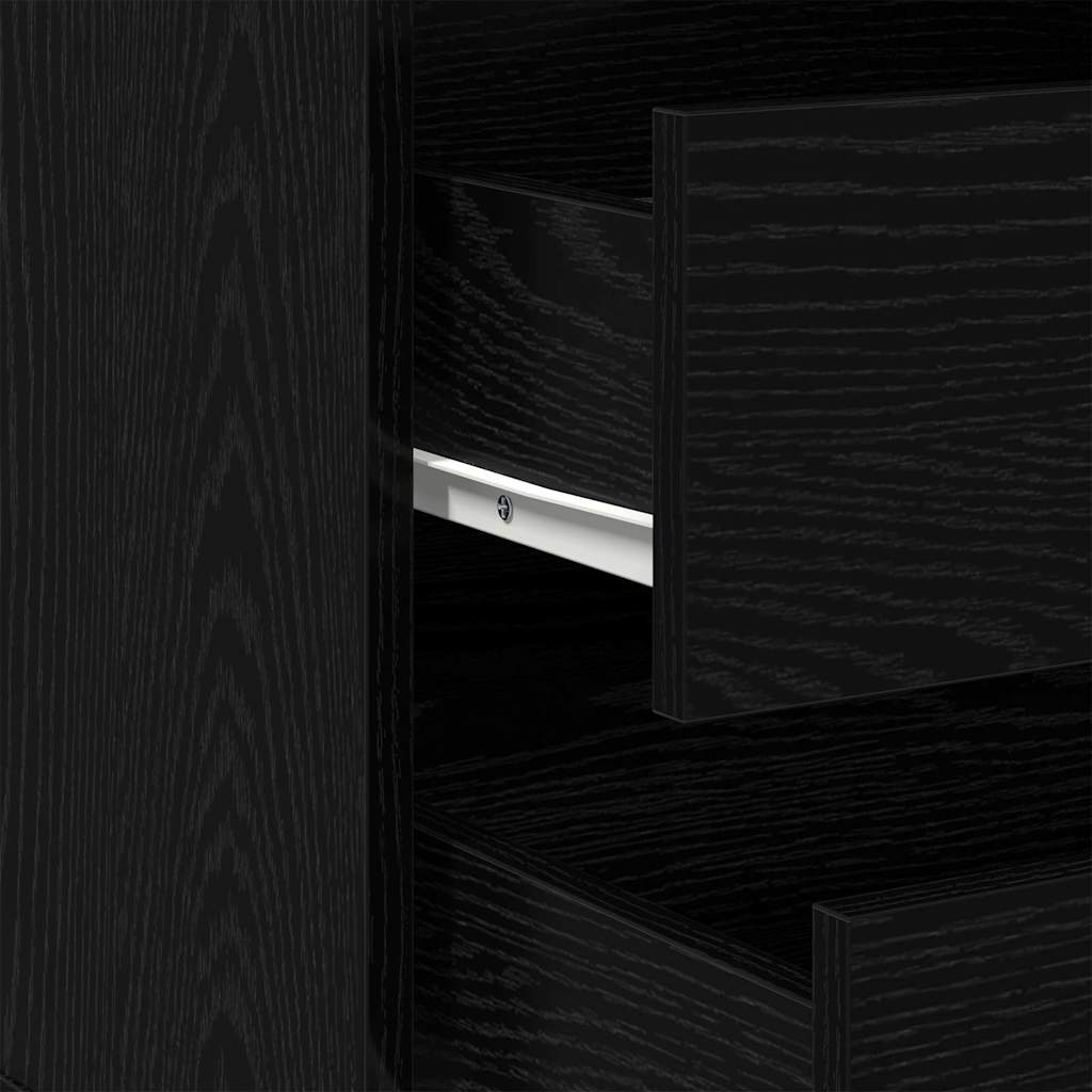 Ormar s ladicama Crna 61 x 41 x 58 cm Konstruirano drvo