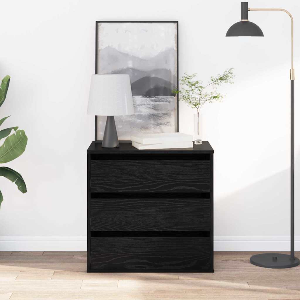 Ormar s ladicama Crna 61 x 41 x 58 cm Konstruirano drvo