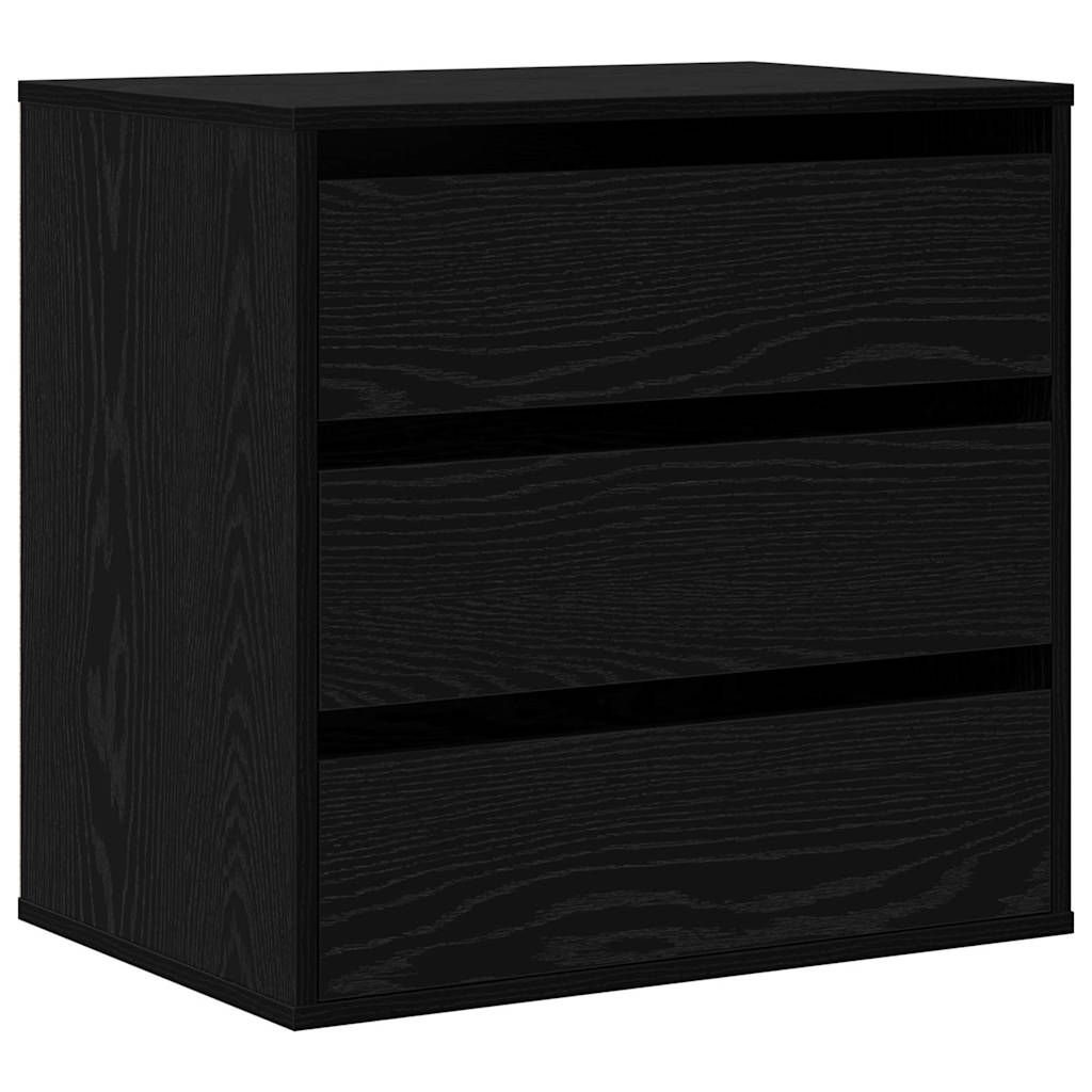 Ormar s ladicama Crna 61 x 41 x 58 cm Konstruirano drvo