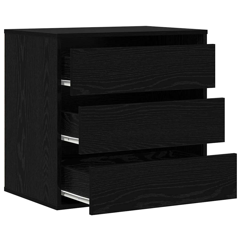 Ormar s ladicama Crna 61 x 41 x 58 cm Konstruirano drvo