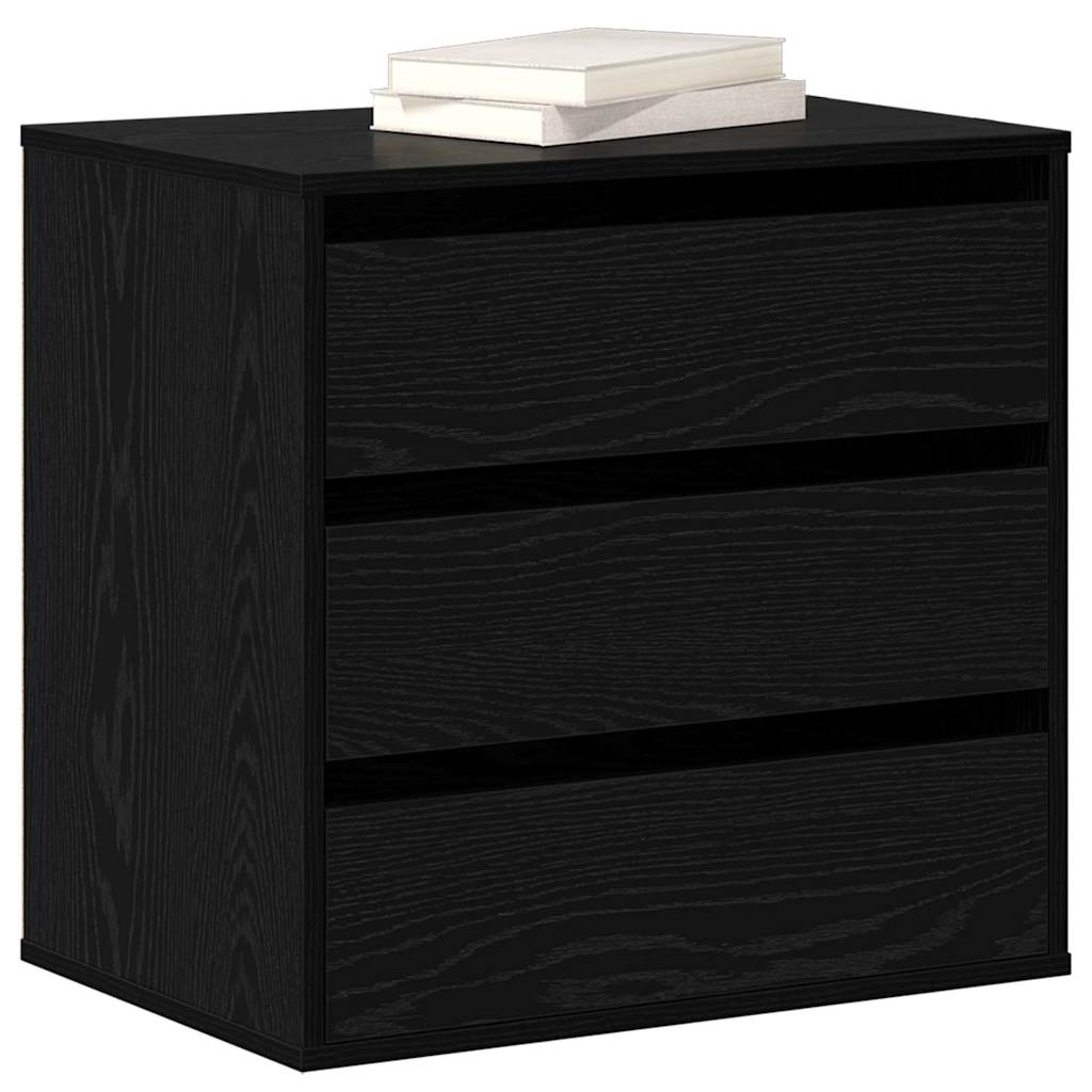 Ormar s ladicama Crna 61 x 41 x 58 cm Konstruirano drvo