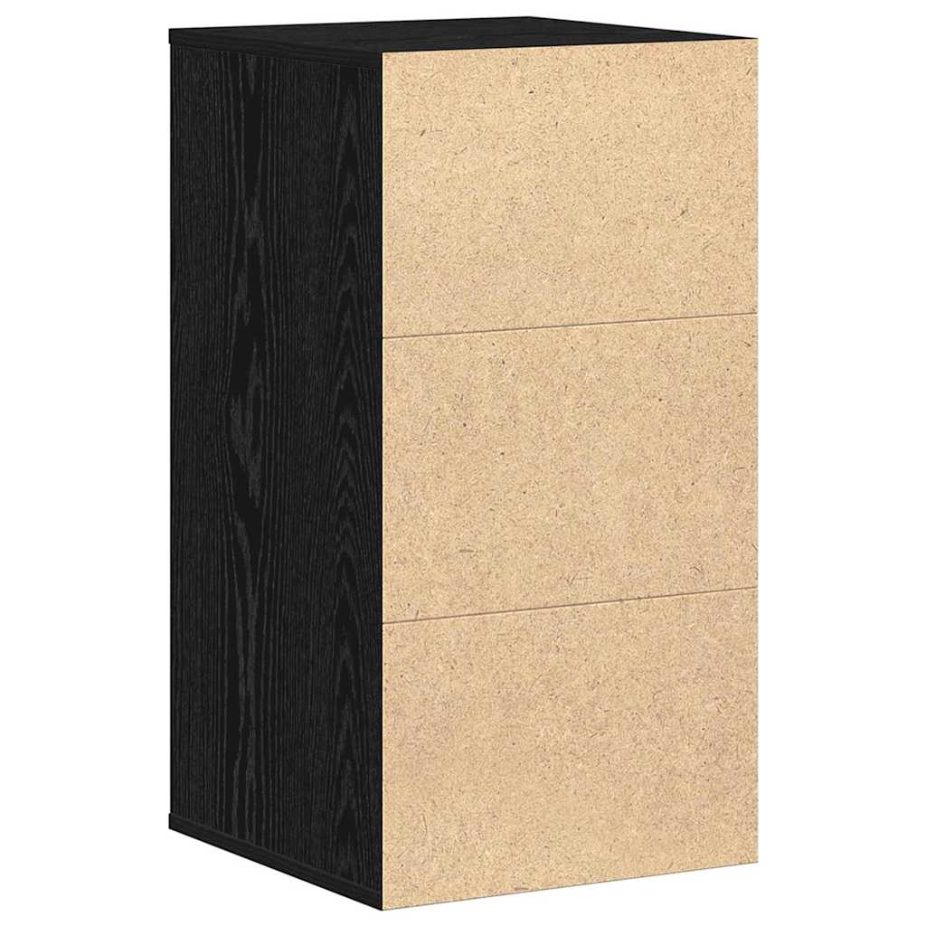 Ormar s ladicama Crna 40 x 41 x 76 cm Konstruirano drvo