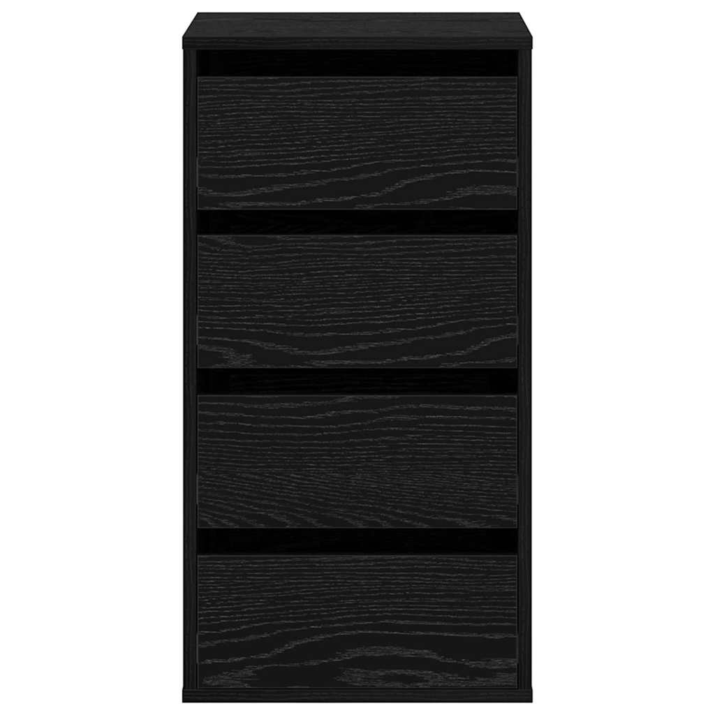 Ormar s ladicama Crna 40 x 41 x 76 cm Konstruirano drvo