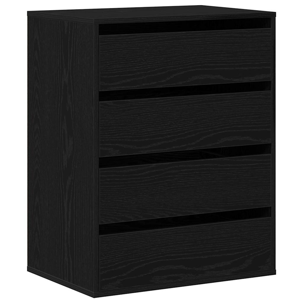 Ormar s ladicama Crna 60 x 41 x 76 cm Konstruirano drvo