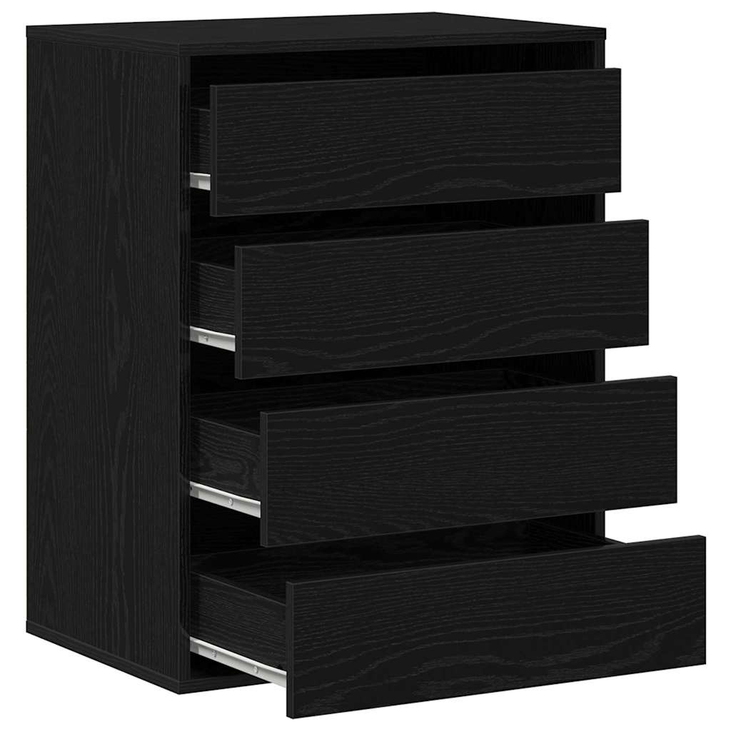 Ormar s ladicama Crna 60 x 41 x 76 cm Konstruirano drvo