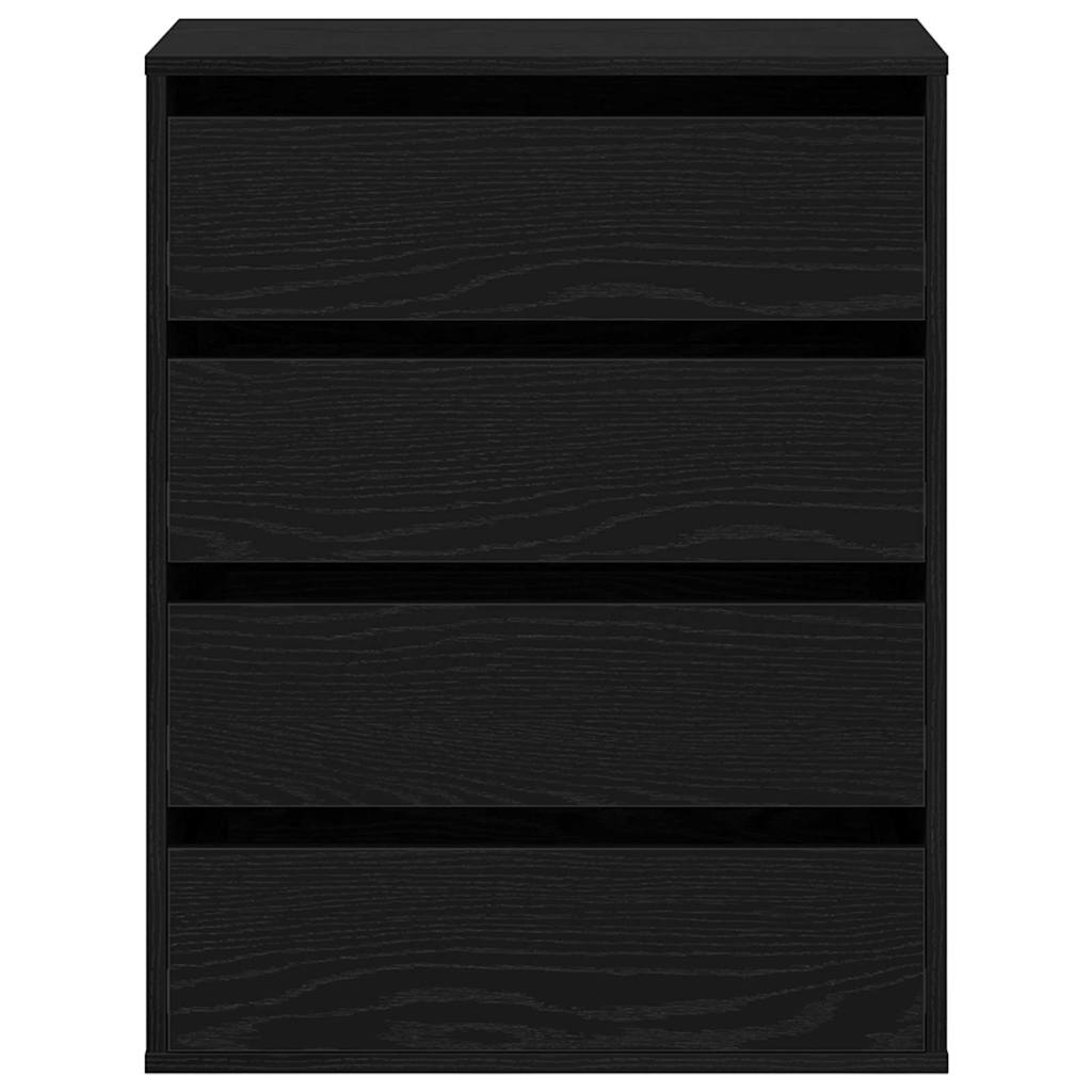 Ormar s ladicama Crna 60 x 41 x 76 cm Konstruirano drvo