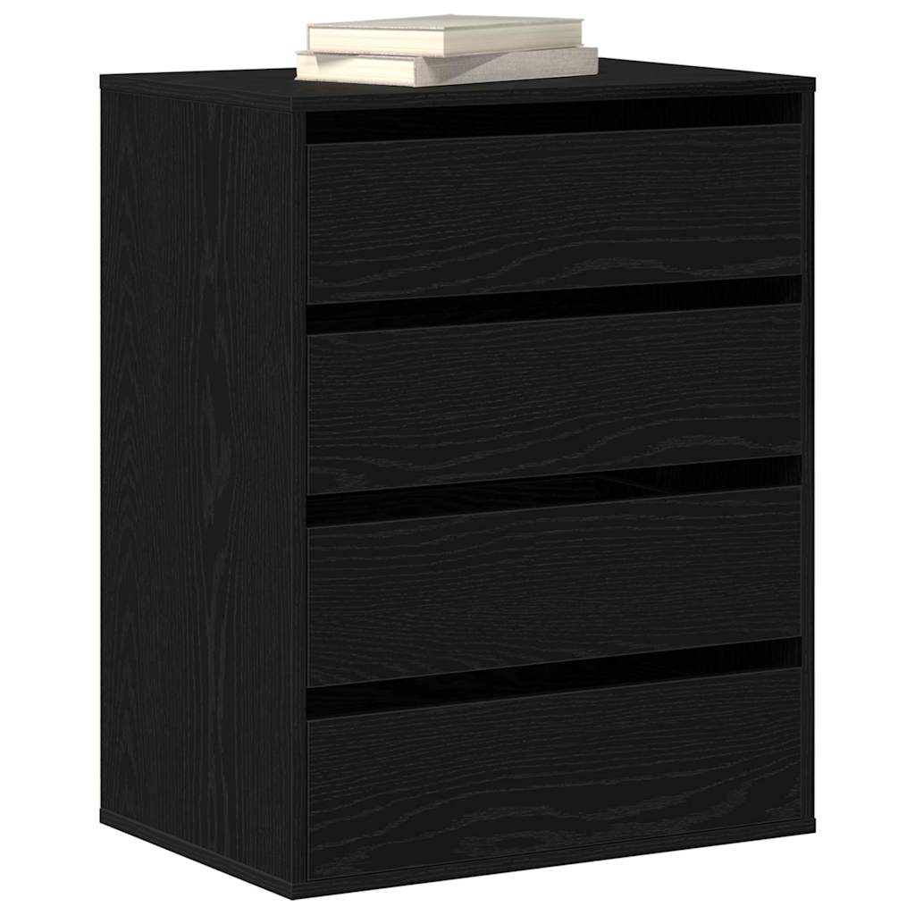 Ormar s ladicama Crna 60 x 41 x 76 cm Konstruirano drvo