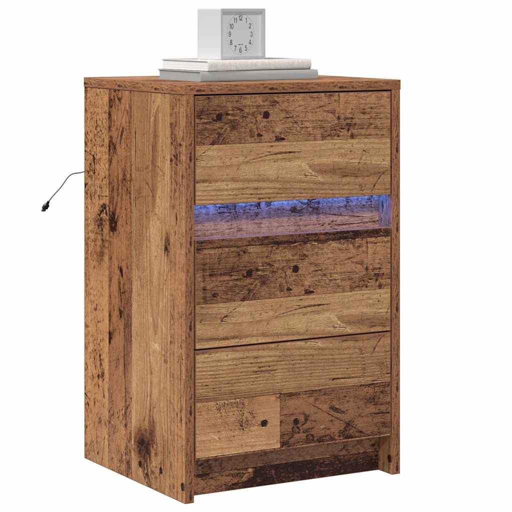 Noćni ormar Staro drvo 38 x 34 x 61 cm Konstruirano drvo