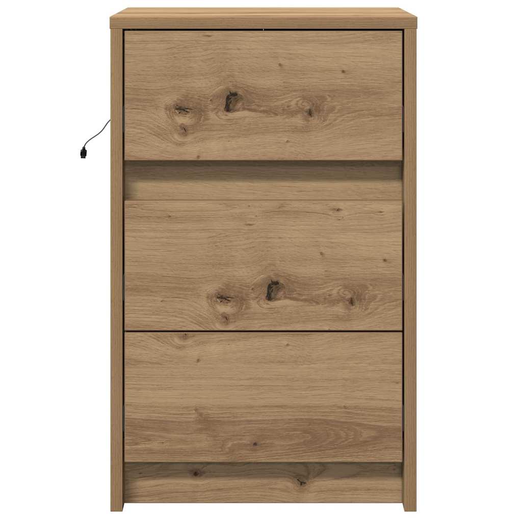 Noćni ormar Umjetnički hrast 38 x 34 x 61 cm Konstruirano drvo