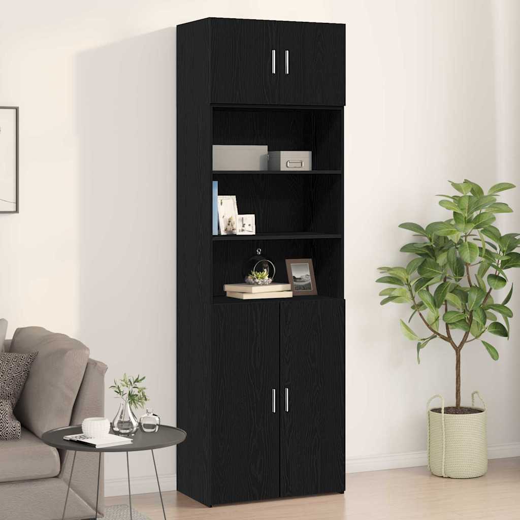 Ormar za Zid Crni hrast 70 x 42.5 x 40 cm Konstruirano drvo