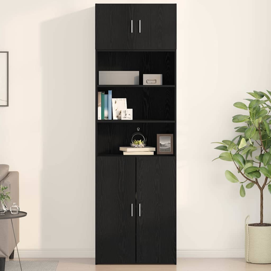 Ormar za Zid Crni hrast 70 x 42.5 x 40 cm Konstruirano drvo