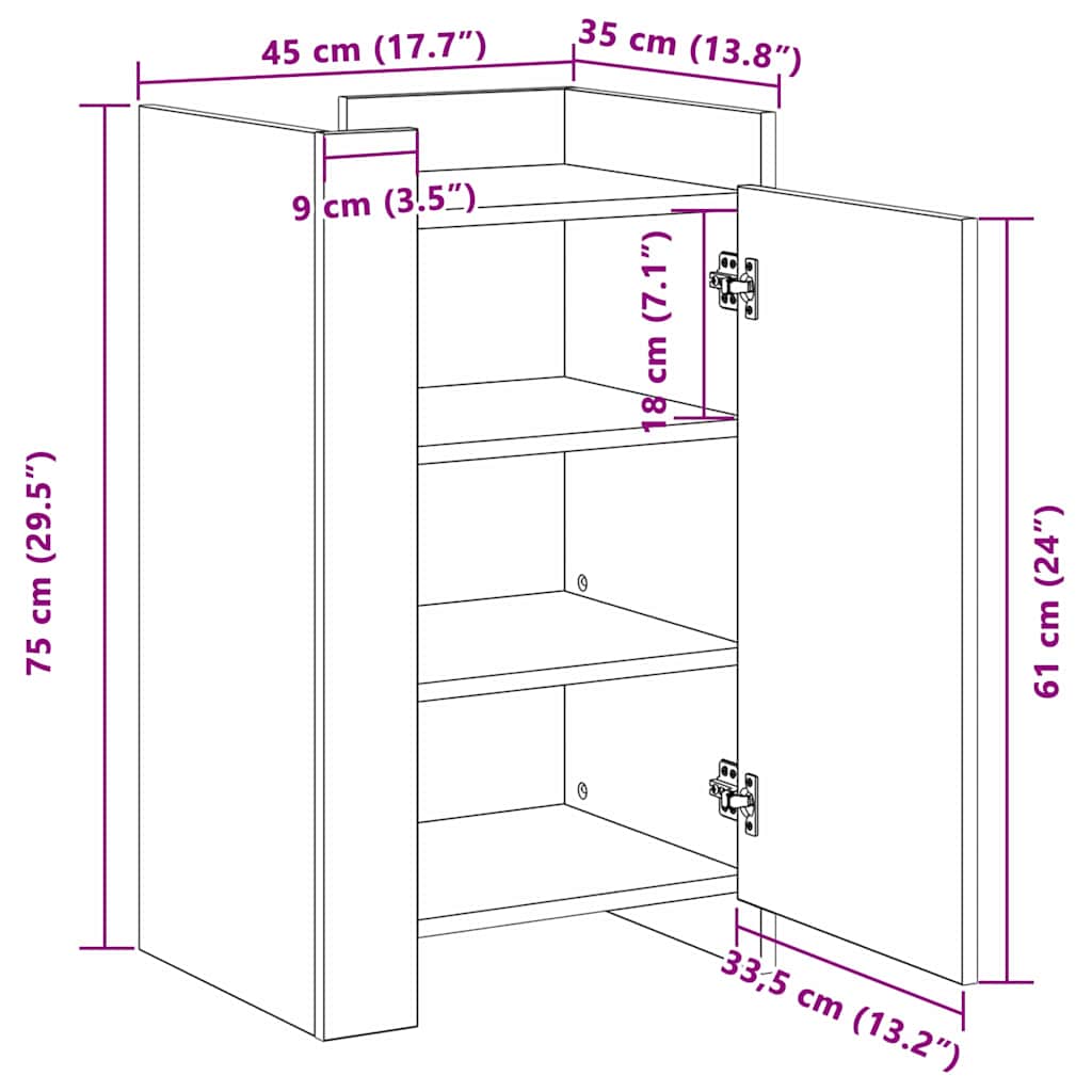 Kreveta Staro drvo 45 x 35 x 75 cm