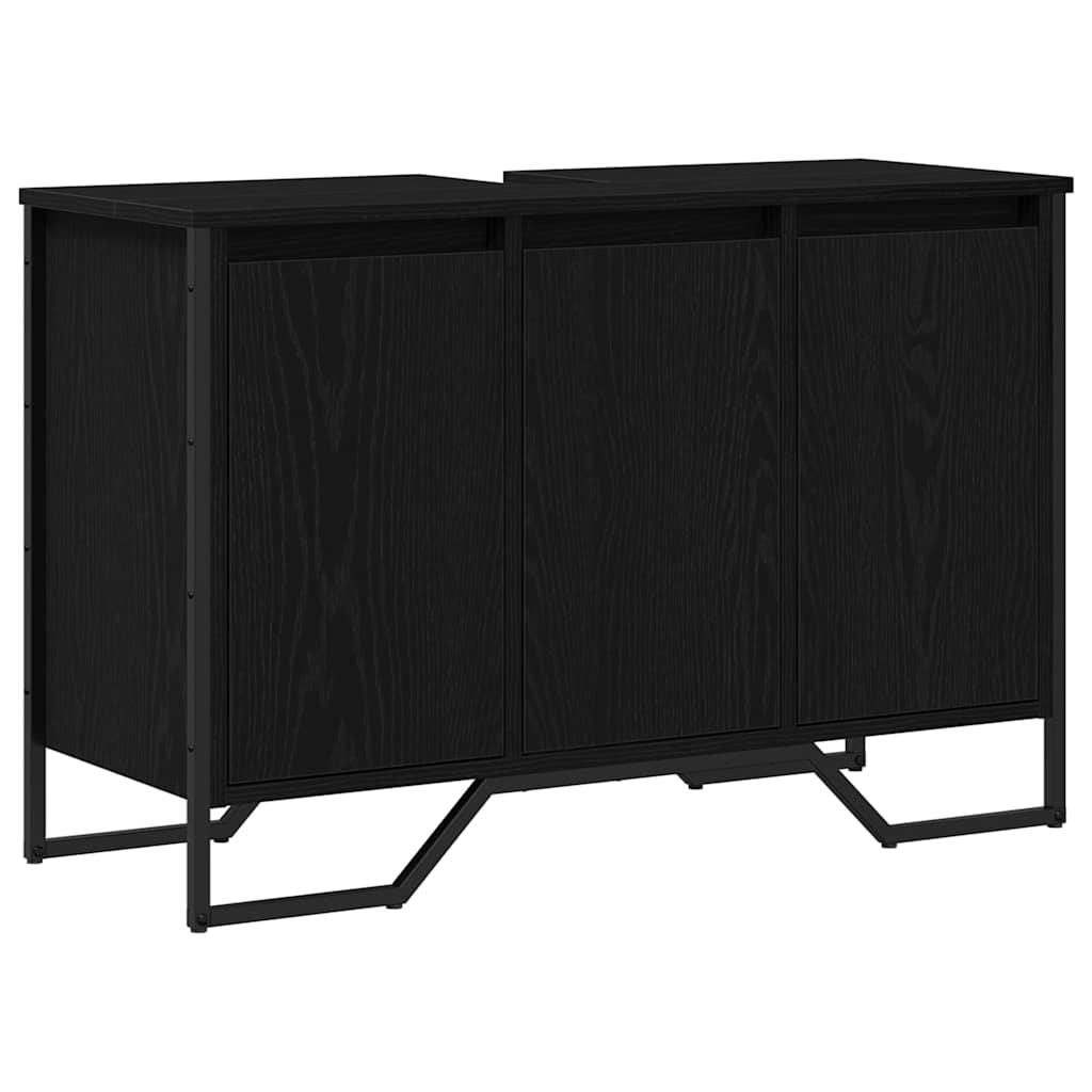 Kupaonski ormarić za sudoper Crni hrast 91 x 35 x 60 cm