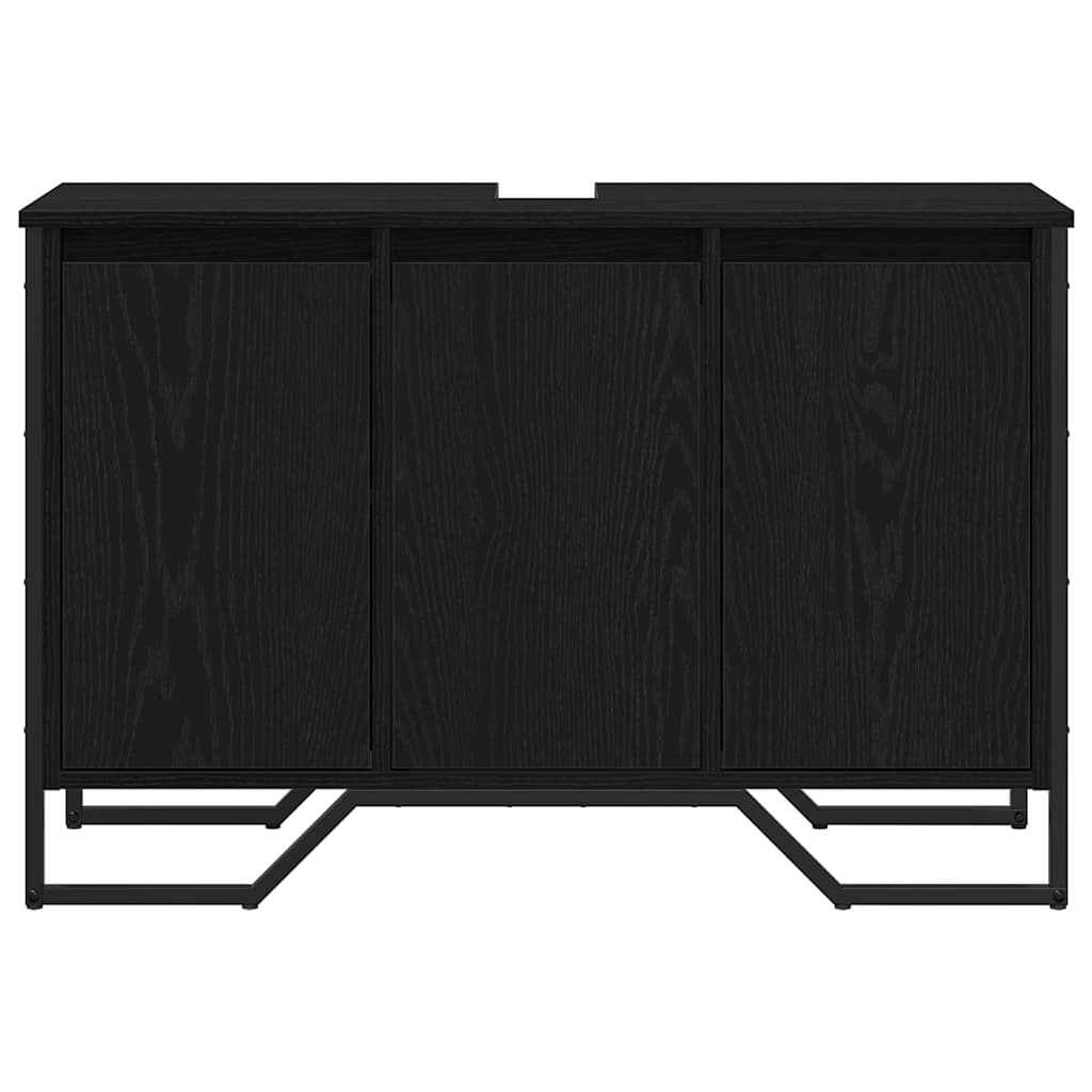 Kupaonski ormarić za sudoper Crni hrast 91 x 35 x 60 cm