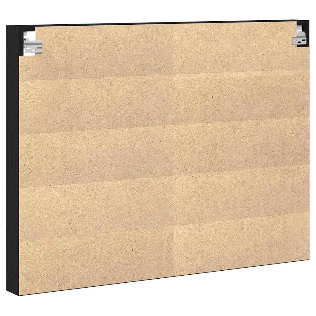Ormar za izlaganje s policom Zidne Crni hrast 100 x 8,5 x 75 cm