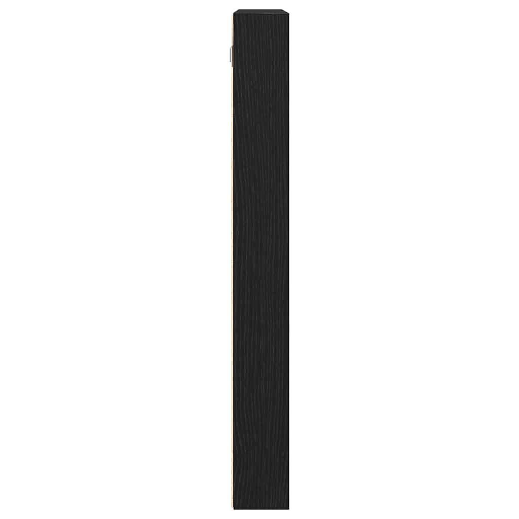 Ormar za izlaganje s policom Zidne Crni hrast 100 x 8,5 x 75 cm