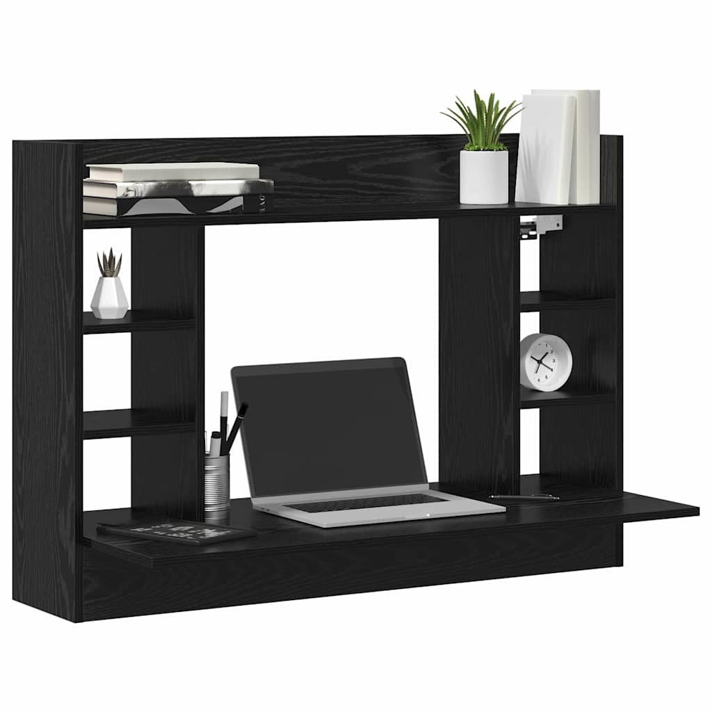 Stol za zid Zidne Crni hrast 105 x 48 x 75 cm Konstruirano drvo