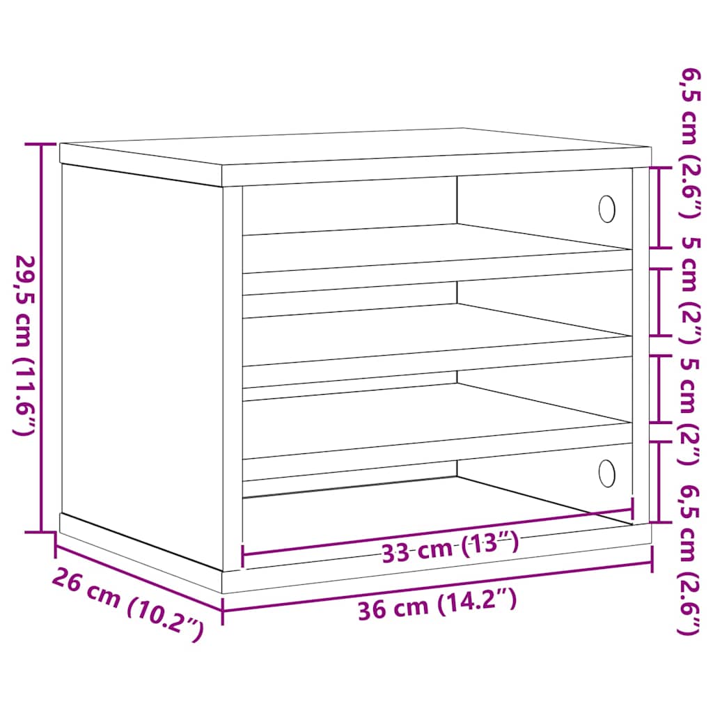 Organizator stola Staro drvo 36 x 26 x 29,5 cm