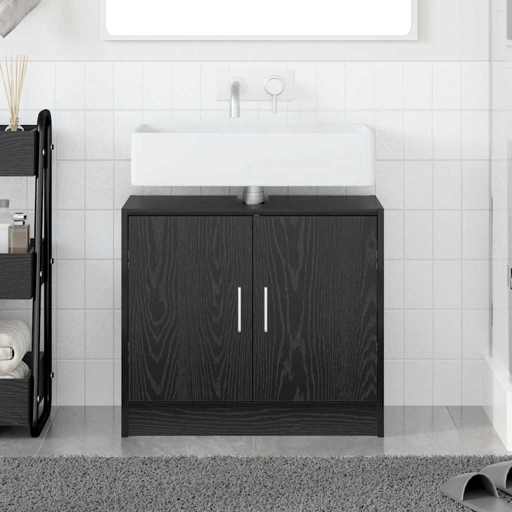 Kupaonski ormar Crni hrast 63 x 29 x 55 cm Konstruirano drvo