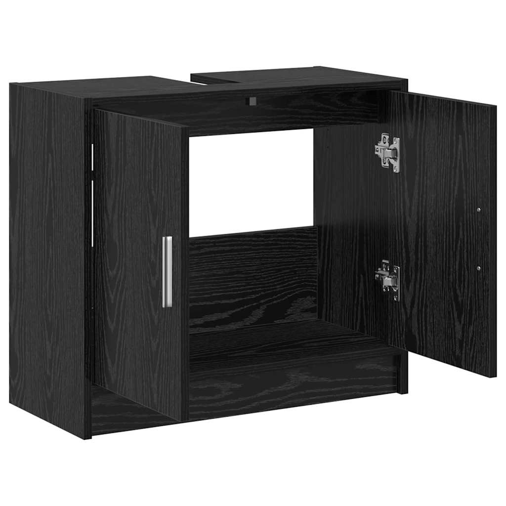 Kupaonski ormar Crni hrast 63 x 29 x 55 cm Konstruirano drvo