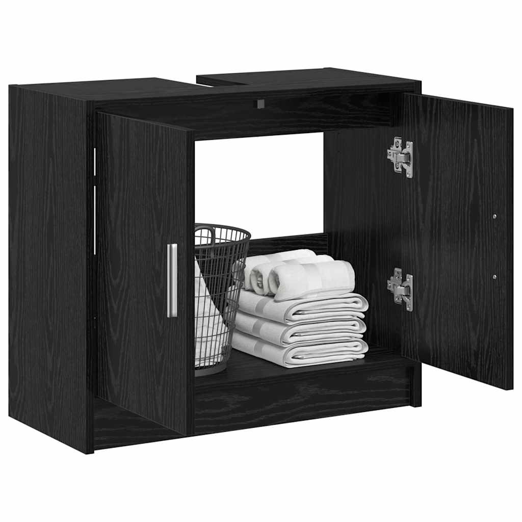 Kupaonski ormar Crni hrast 63 x 29 x 55 cm Konstruirano drvo