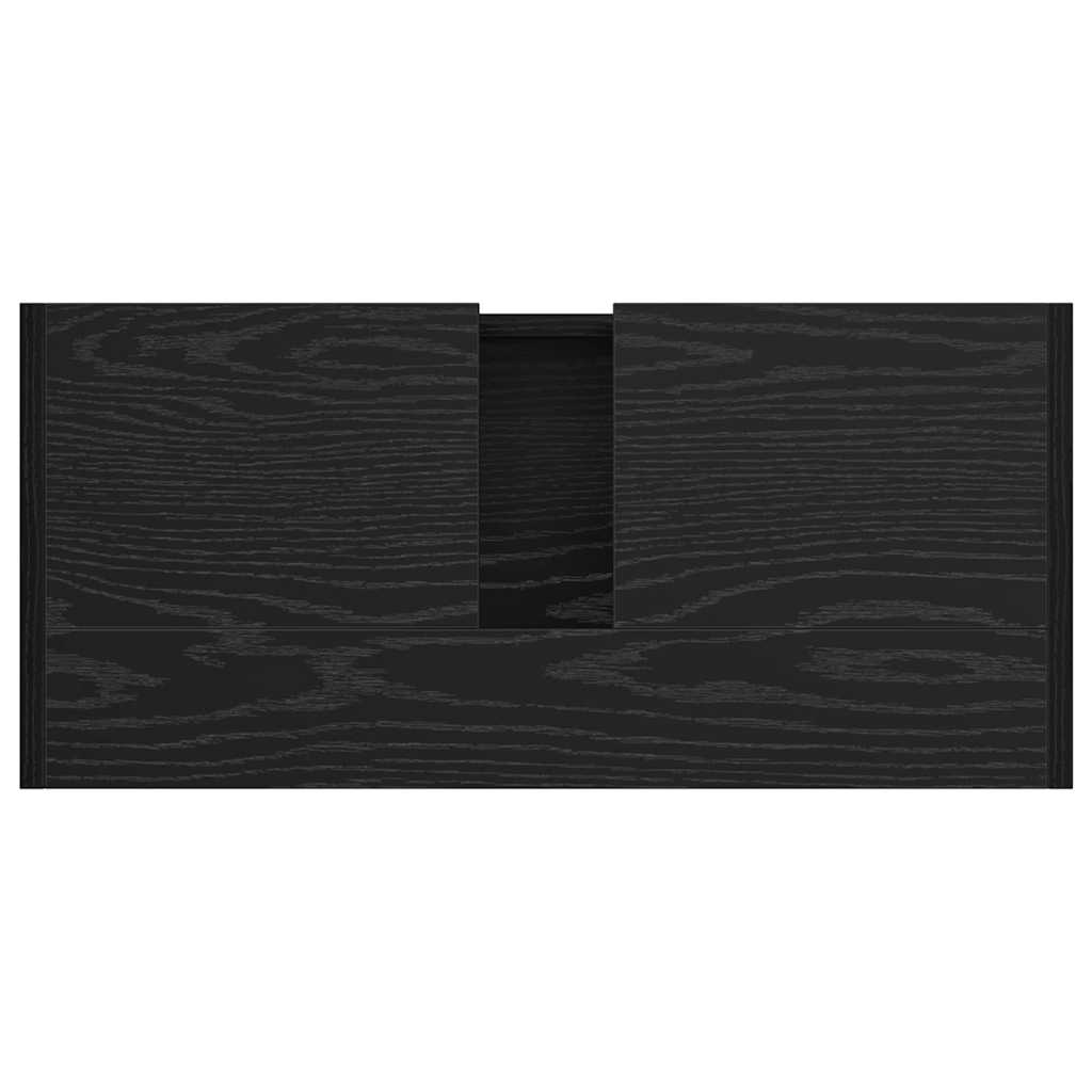 Kupaonski ormar Crni hrast 63 x 29 x 55 cm Konstruirano drvo