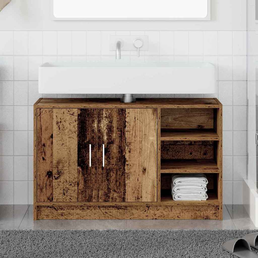 Kupaonski ormar Staro drvo 90 x 29 x 55 cm Konstruirano drvo