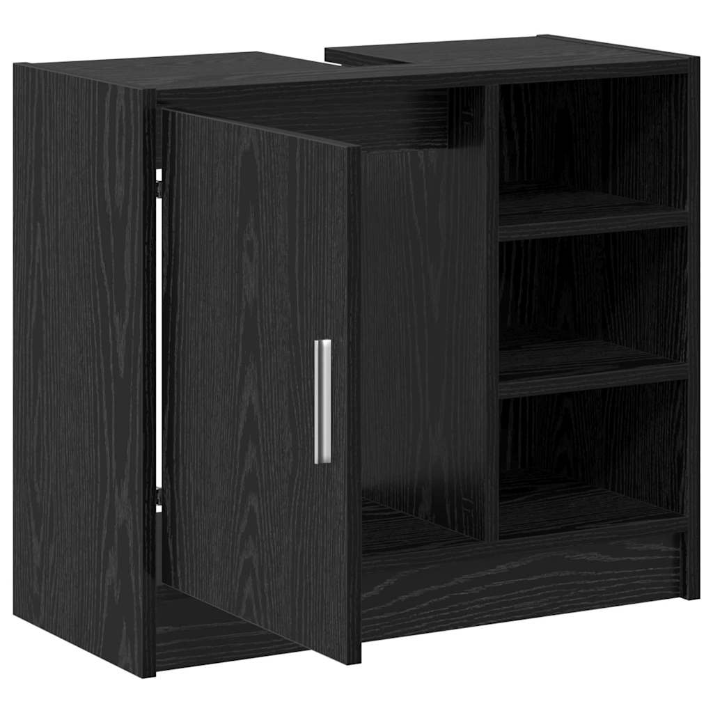 Kupaonski ormar Crni hrast 63 x 29 x 55 cm Konstruirano drvo