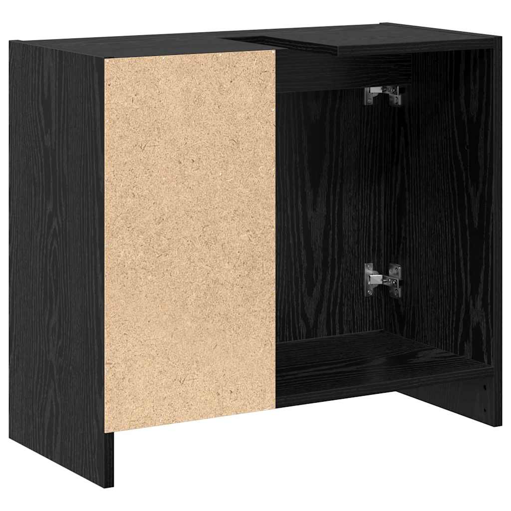 Kupaonski ormar Crni hrast 63 x 29 x 55 cm Konstruirano drvo