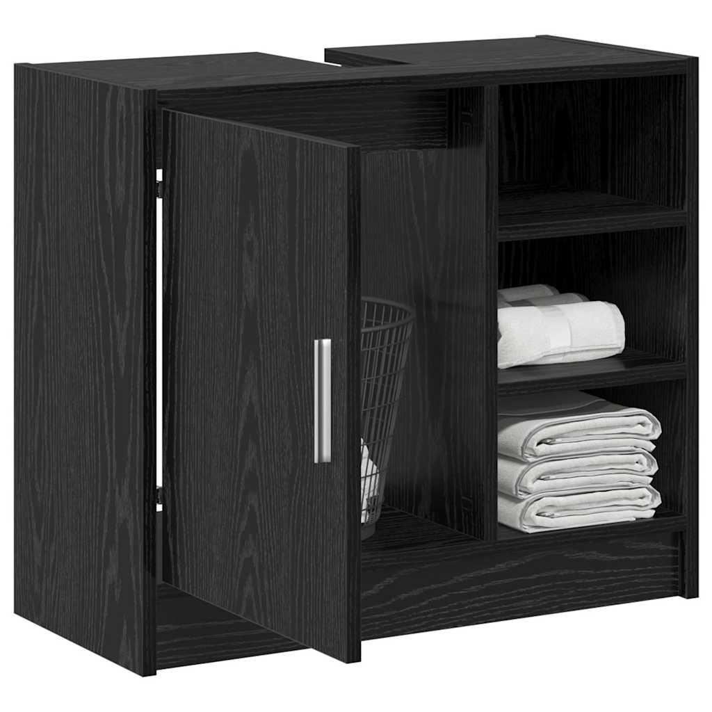 Kupaonski ormar Crni hrast 63 x 29 x 55 cm Konstruirano drvo