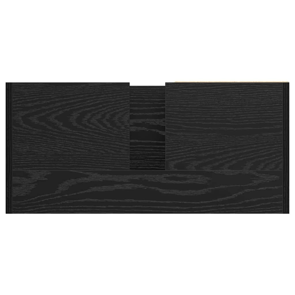 Kupaonski ormar Crni hrast 63 x 29 x 55 cm Konstruirano drvo