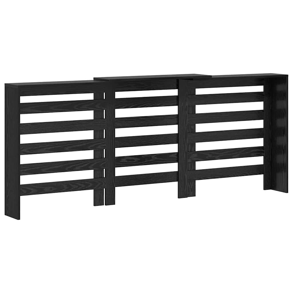 Pokrivač radijatora Crni hrast 205 x 21,5 x 83,5 cm