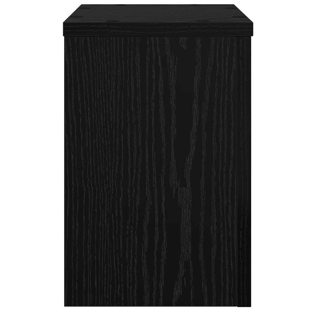 Stalak za biljke 2 pcs Crni hrast 20 x 20 x 30 cm